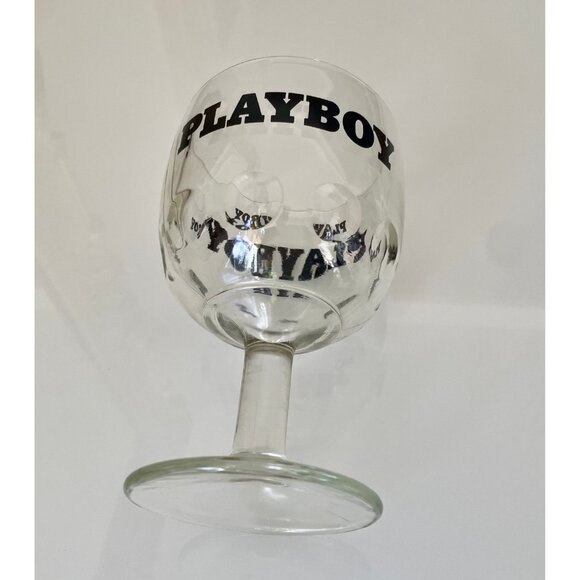 Vintage Beer Glass, PLAYBOY 1970s Beer Goblet, Beer Glass, Dimpled Glass - Picture 5 of 10